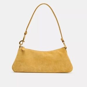Zara Leather Mustard Shoulder Bag